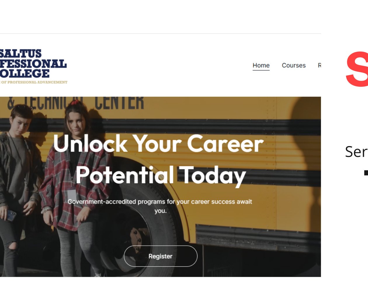 Saltus College portfolio preview